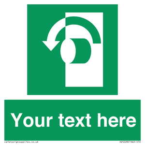 Custom Turn Anti-Clockwise Sign